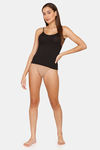 Lady Lyka Cotton Camisole - Black — thumbnail 4