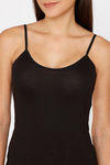 Lady Lyka Cotton Camisole - Black — thumbnail 5
