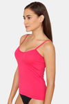 Lady Lyka Cotton Camisole - Red — thumbnail 2