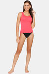 Lady Lyka Cotton Camisole - Red — thumbnail 4