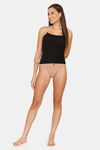 Lady Lyka Cotton Camisole (Pack of 2) - White Black — thumbnail 10