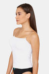 Lady Lyka Cotton Camisole (Pack of 2) - White Black — thumbnail 3