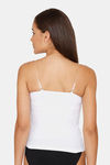 Lady Lyka Cotton Camisole (Pack of 2) - White Black — thumbnail 4