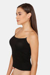 Lady Lyka Cotton Camisole (Pack of 2) - White Black — thumbnail 8