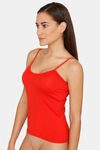 Lady Lyka Cotton Camisole (Pack of 2) - Red Black — thumbnail 3