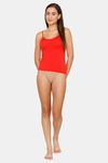 Lady Lyka Cotton Camisole (Pack of 2) - Red Black — thumbnail 5