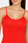 Lady Lyka Cotton Camisole (Pack of 2) - Red Black — thumbnail 6