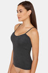 Lady Lyka Cotton Camisole (Pack of 2) - Black Blue — thumbnail 3