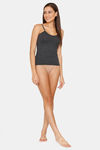 Lady Lyka Cotton Camisole (Pack of 2) - Black Blue — thumbnail 5