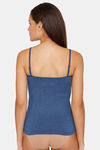 Lady Lyka Cotton Camisole (Pack of 2) - Black Blue — thumbnail 9
