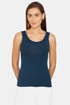 Lady Lyka Cotton Camisole (Pack of 2) - Blue Maroon — thumbnail 2