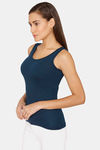 Lady Lyka Cotton Camisole (Pack of 2) - Blue Maroon — thumbnail 3