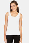 Lady Lyka Cotton Camisole (Pack of 2) - White Pink — thumbnail 2