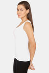 Lady Lyka Cotton Camisole (Pack of 2) - White Pink — thumbnail 3