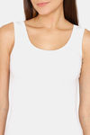 Lady Lyka Cotton Camisole (Pack of 2) - White Pink — thumbnail 6