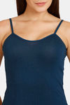 Lady Lyka Cotton Camisole - Indigo — thumbnail 4