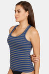 Lady Lyka Cotton Camisole - Blue — thumbnail 2