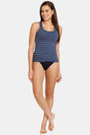 Lady Lyka Cotton Camisole - Blue — thumbnail 5