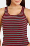 Lady Lyka Cotton Camisole - Wine — thumbnail 4