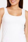 Lady Lyka Cotton Camisole - White — thumbnail 4