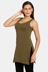 Lady Lyka Cotton Camisole (Pack of 2) - NavyBlue OliveGreen — thumbnail 8