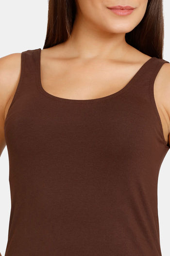 Lady Lyka Cotton Camisole (Pack of 2) - Red Brown — image 11