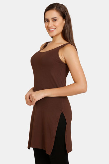 Lady Lyka Cotton Camisole (Pack of 2) - Red Brown — image 8