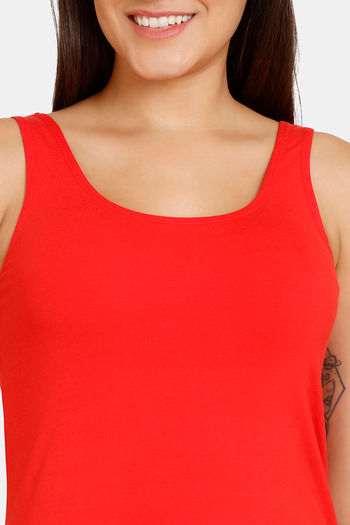 Lady Lyka Cotton Camisole (Pack of 2) - Tomato Black — image 6
