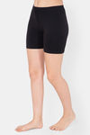 Lady Lyka Cotton Sleep Shorts -Black — thumbnail 3