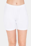 Lady Lyka Cotton Sleep Shorts -White — thumbnail 1