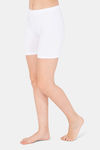 Lady Lyka Cotton Sleep Shorts -White — thumbnail 3