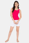 Lady Lyka Cotton Sleep Shorts -White — thumbnail 5