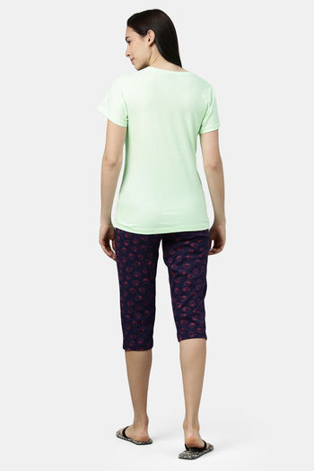 Kryptic Cotton Capri Set - Green — image 3