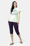 Kryptic Cotton Capri Set - Green — thumbnail 4