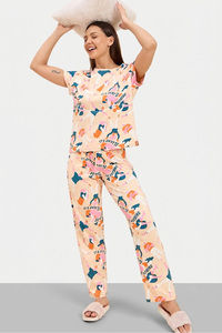 Sweet Dreams Pyjama Set - Peach — thumbnail 3