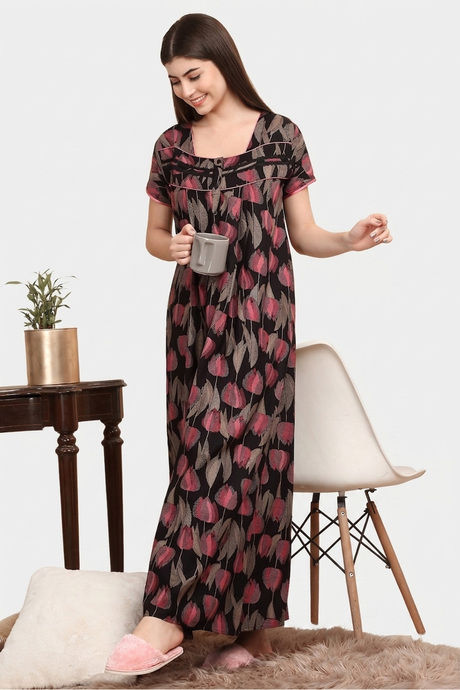 Sweet Dreams Printed Nightdress - Black Buy Sweet Dreams Printed Nightdress - Black