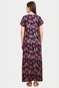 Sweet Dreams Printed Nightdress - Navy — thumbnail 2