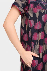 Sweet Dreams Printed Nightdress - Navy — thumbnail 6