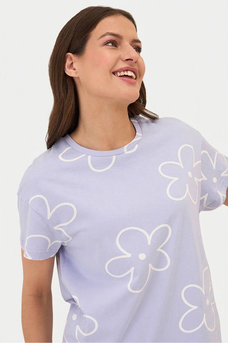 Sweet Dreams Printed Pyjama Set - Lilac — image 5