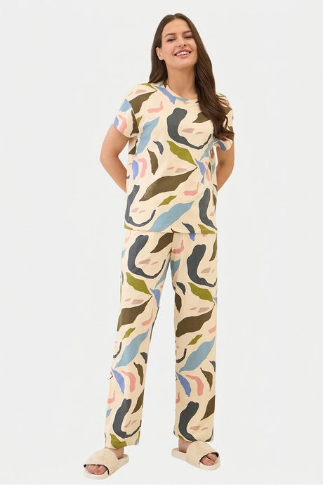 Sweet Dreams Printed Pyjama Set - Beige Buy Sweet Dreams Printed Pyjama Set - Beige