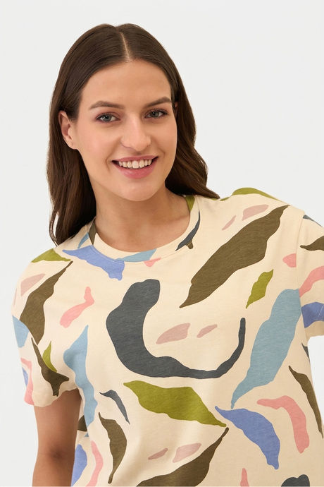 Sweet Dreams Printed Pyjama Set - Beige — image 4