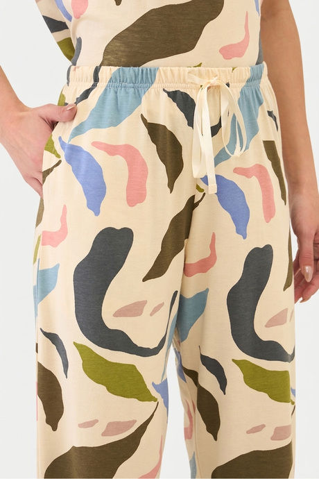 Sweet Dreams Printed Pyjama Set - Beige — image 7