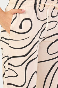 Sweet Dreams Printed Pyjama Set - Beige — thumbnail 4