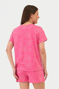 Sweet Dreams Printed Short Set - Peach — thumbnail 2