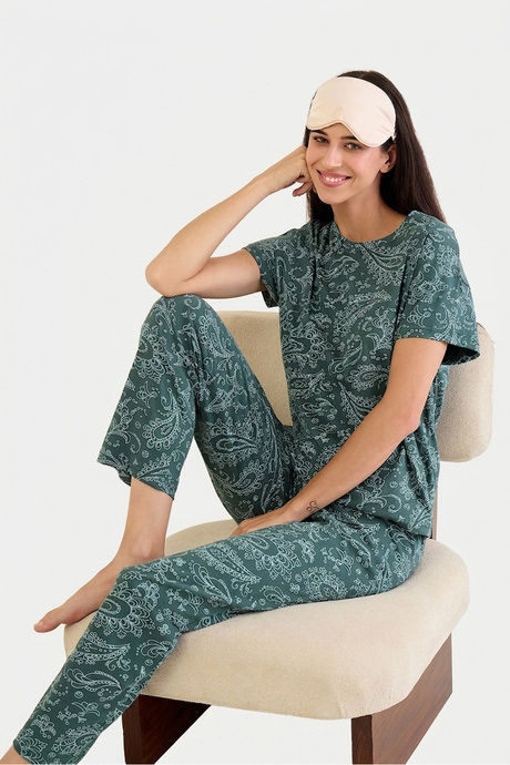 Sweet Dreams Printed Pyjama Set - Teal Buy Sweet Dreams Printed Pyjama Set - Teal