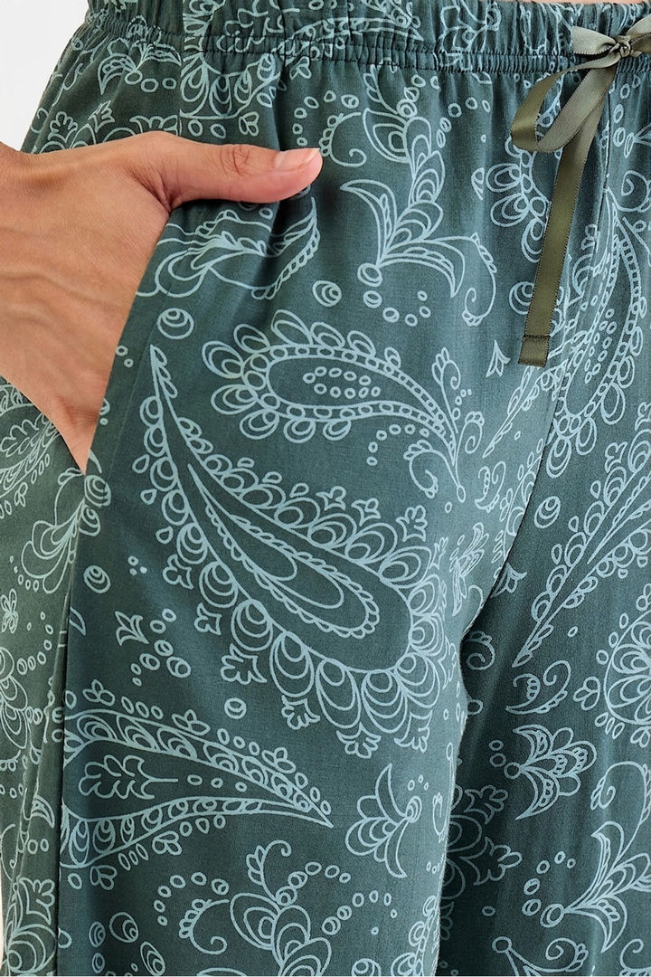 Sweet Dreams Printed Pyjama Set - Teal — image 3