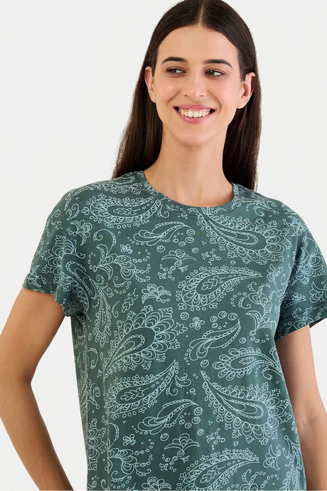 Sweet Dreams Printed Pyjama Set - Teal — image 6