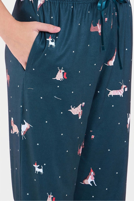 Sweet Dreams Animal Printed Pyjama Set - Green — image 7