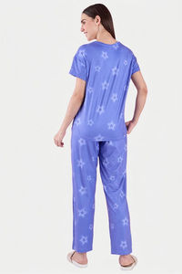 Sweet Dreams Printed Pyjama Set - Blue — thumbnail 2