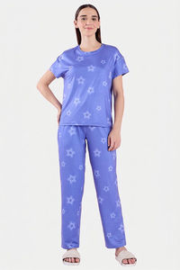 Sweet Dreams Printed Pyjama Set - Blue — thumbnail 3
